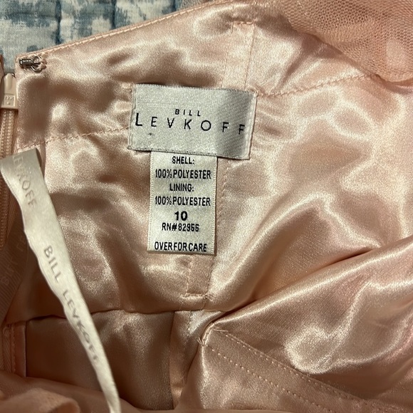 028 Bill Levcoff Bridesmaid Blush Pink formal prom - Picture 8 of 10